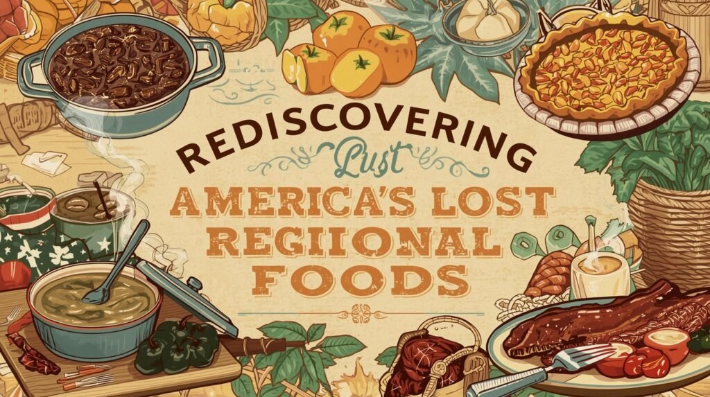 Rediscovering the Lost regional Foods of America with image of each