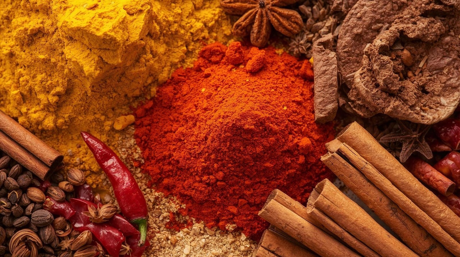 Metabolism-boosting spices for healthy cooking.