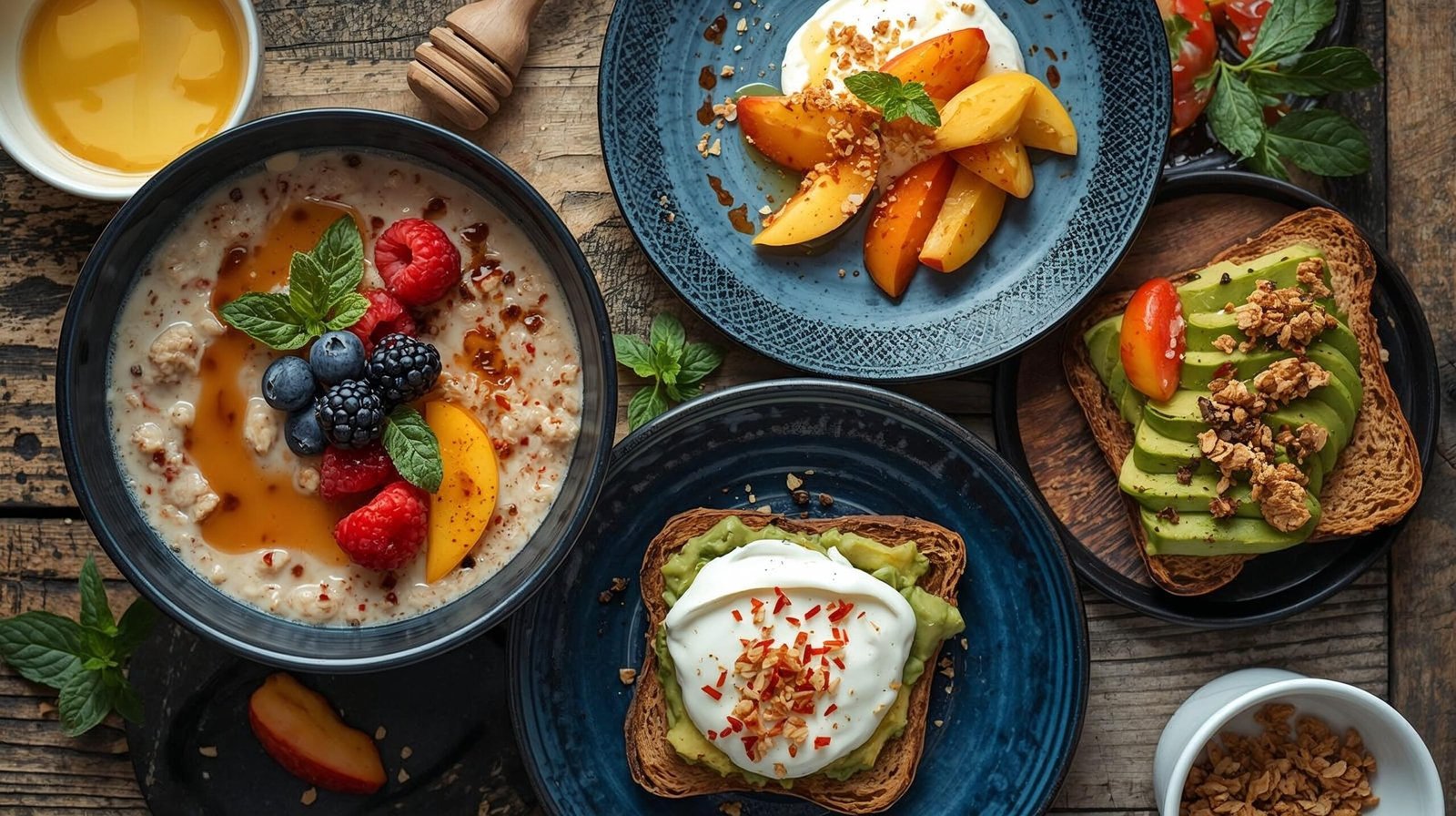 Nutritious high-protein breakfast promoting satiety and energy.