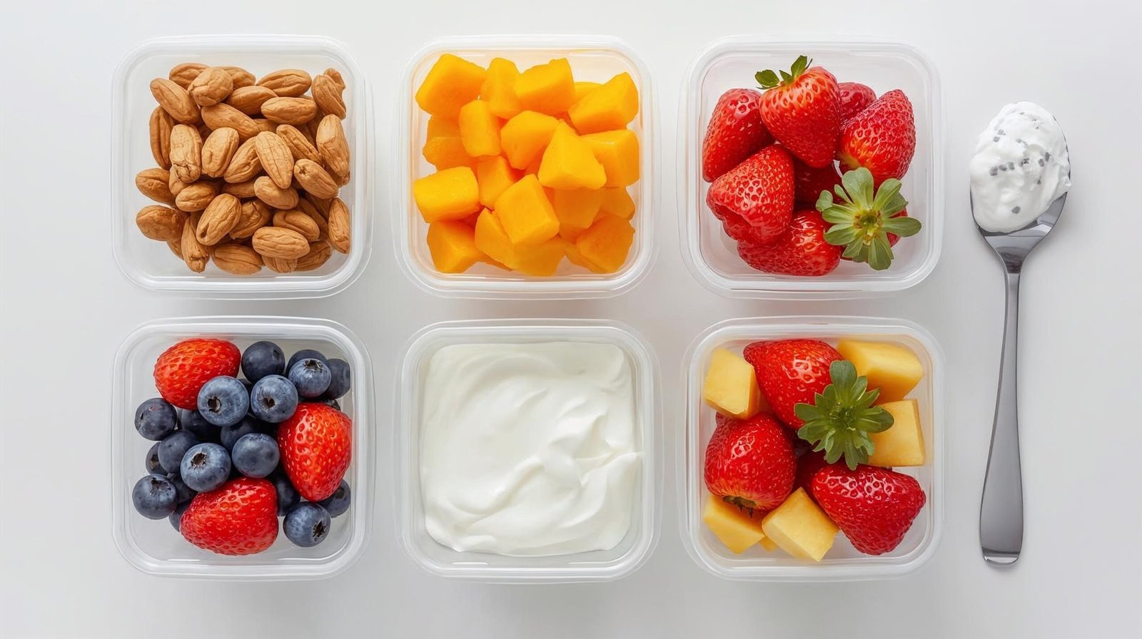 Portable healthy snacks for smart eating between meals.